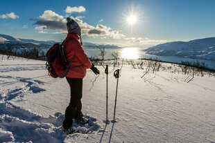 Snowshoeing takes us off piste  in the Norwegian Arctic
