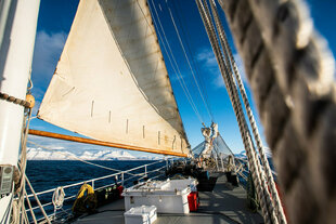 Making way under sail - Tallship Sailing in Northern Norway