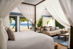 Beach Villa Bedroom - Raffles Maldives Meradhoo