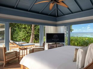 Beach Residence Bedroom - Raffles Maldives Meradhoo