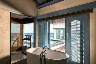 Overwater Villa Bathroom - Raffles Maldives Meradhoo