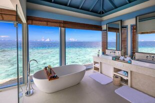 Sunset Overwater Residence Bathroom - Raffles Maldives Meradhoo