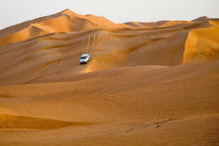 Taking on the dunes of the Wahiba Sands