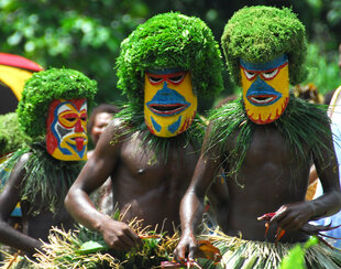 Tribal Masks in Papua New Guinea