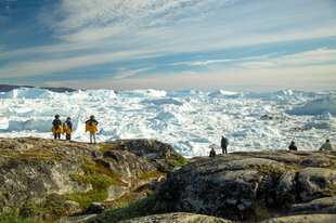 Hiking in Ilulissat Icefjord - Acacia Johnson