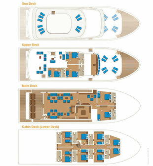 Deck Plan - Maldives Serenity scuba diving liveaboard