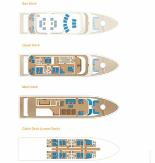 Deck Plan - Maldives Leo scuba diving liveaboard