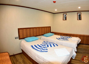 Lower Deck Twin Cabin - Maldives Leo scuba diving liveaboard