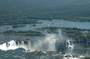 Iguazu Falls aerial photo