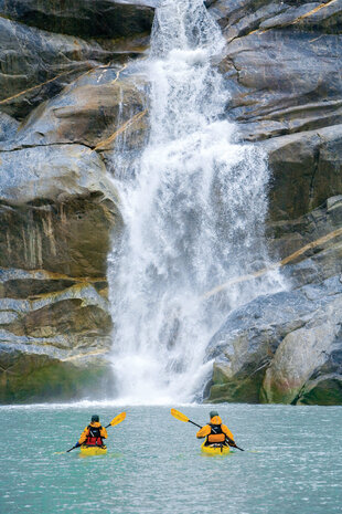 Kayaking at Tracy Arm