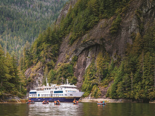 Quest and the Zodiacs in Misty Fjords National Monument