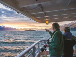 Photographing the Sunset near Haines