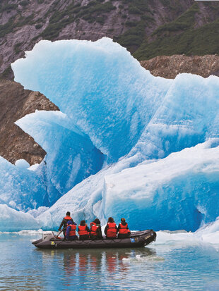 An Iceberg Zodiac Ride in Tracy Arm