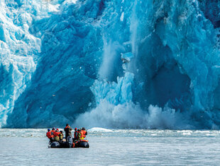 Watching a Calving Event at Dawes Glacier