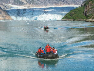 Returning from a Glacier Visit at Sawyer Glacier