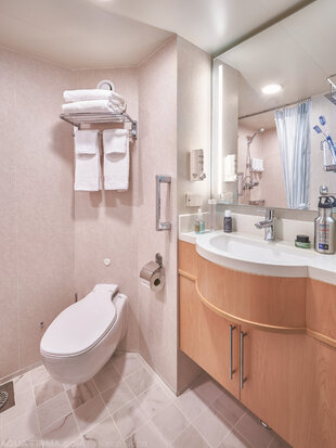 The standard Bathroom in cabin categories 1 to 4