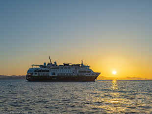 National Geographic Venture at Sunrise in Baja California