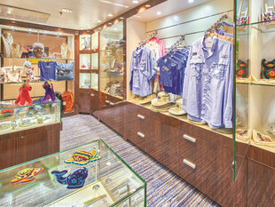 The Global Gallery where you can buy extras for your journey