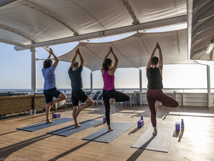 One of the morning Yoga Classes