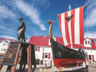Bojer Wikan in the fishing town of Petersburg