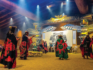 A traditional Kwakwaka'wakw dance