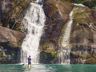 Paddleboarding is another great way to explore Tracy Arm