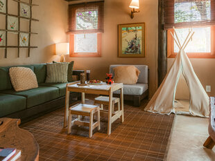 The lodge has many family-friendly facilities