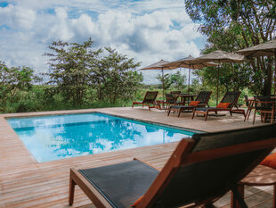 You can relax in the pool at any time during your stay