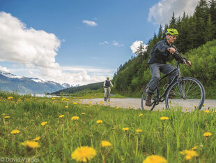 Biking is an activity option at Haines