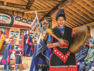 Visiting the Klukwan is an activity option at Haines