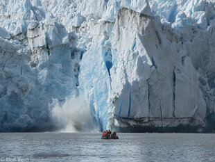 Seeing Calving at South Sawyer Glacier by Zodiac
