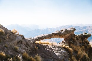 Rock Arch in the Peruvian Andes