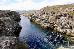 Entering Silfra Fissure
