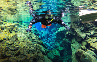 Snorkelling in Silfra