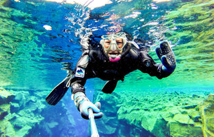 Snorkelling in Silfra