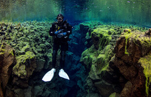 Diving in Silfra Fissure