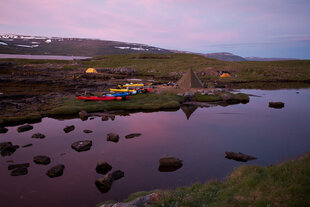 Camping & kayaking in Iceland