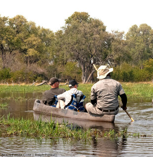 Exploring the Okavango Delta by 'makoro'