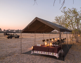 Al Fresco Dining on a Mobile Tented Safari