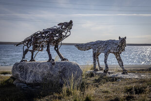 Sculptures at Gjoa Haven - HX Expeditions - Oscar Farrera