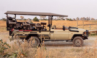 4WD Safari Vehicle in the Okavango