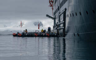 Zodiacs on MS Fritjof Nansen - Kay Fochtmann - HX Expeditions