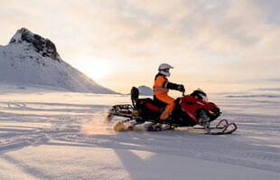 Langjokull Glacier Snowmobling