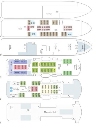 MS Spitsbergen Deck Plan