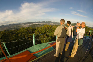 The view from the observation deck of the lodge in Soberanía National Park