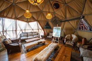 Community Lounge Dome Ecocamp Torres del Paine