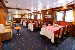 Dining Room on MS Expedition
