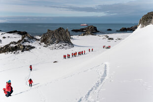 Hiking in Antarctica with MS Expedition