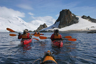 Kayaking in Antarctica with MS Expedition