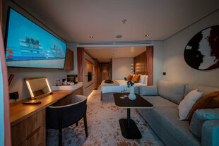 Balcony Cabin Living Area, Diana
